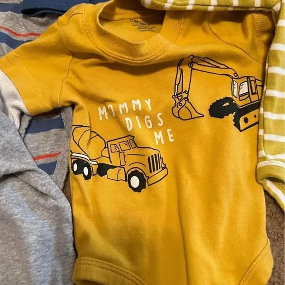 Bundle of 11 Baby Boy One pieces Sz 6 Months Variety Brands #V181